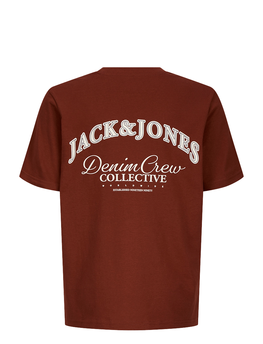 Jack & Jones - JJEBRANDES BACKP RELAXED TEE SS SN JNR - kurzärmelige - fired brick - 2