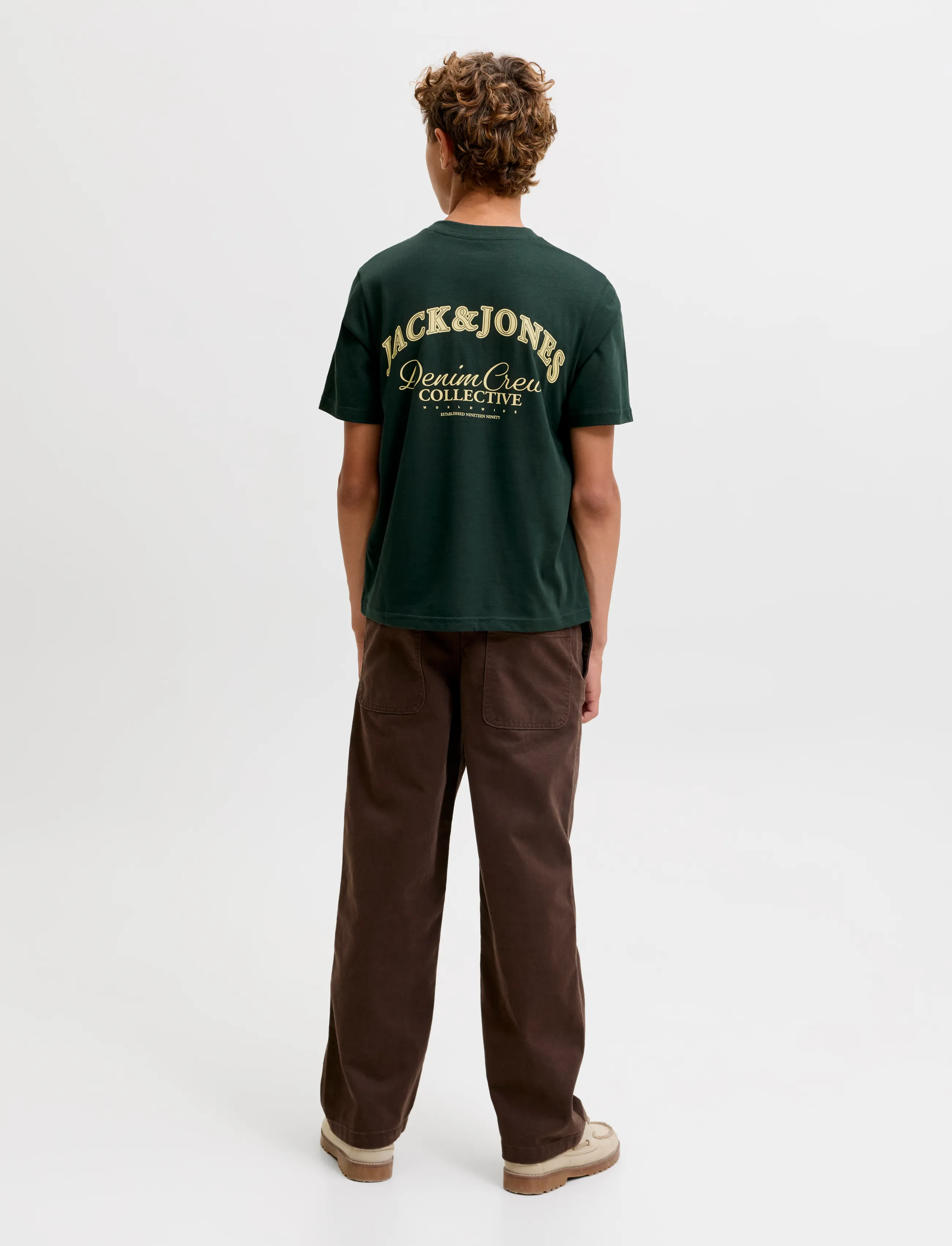 Jack & Jones - JJEBRANDES BACKP RELAXED TEE SS SN JNR - lühikeste varrukatega t-särgid - scarab - 3
