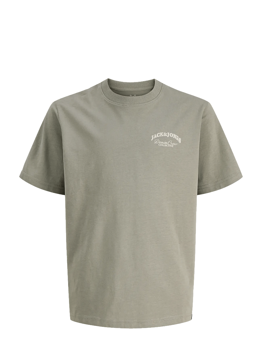 Jack & Jones - JJEBRANDES BACKP RELAXED TEE SS SN JNR - korte mouwen - vetiver - 1
