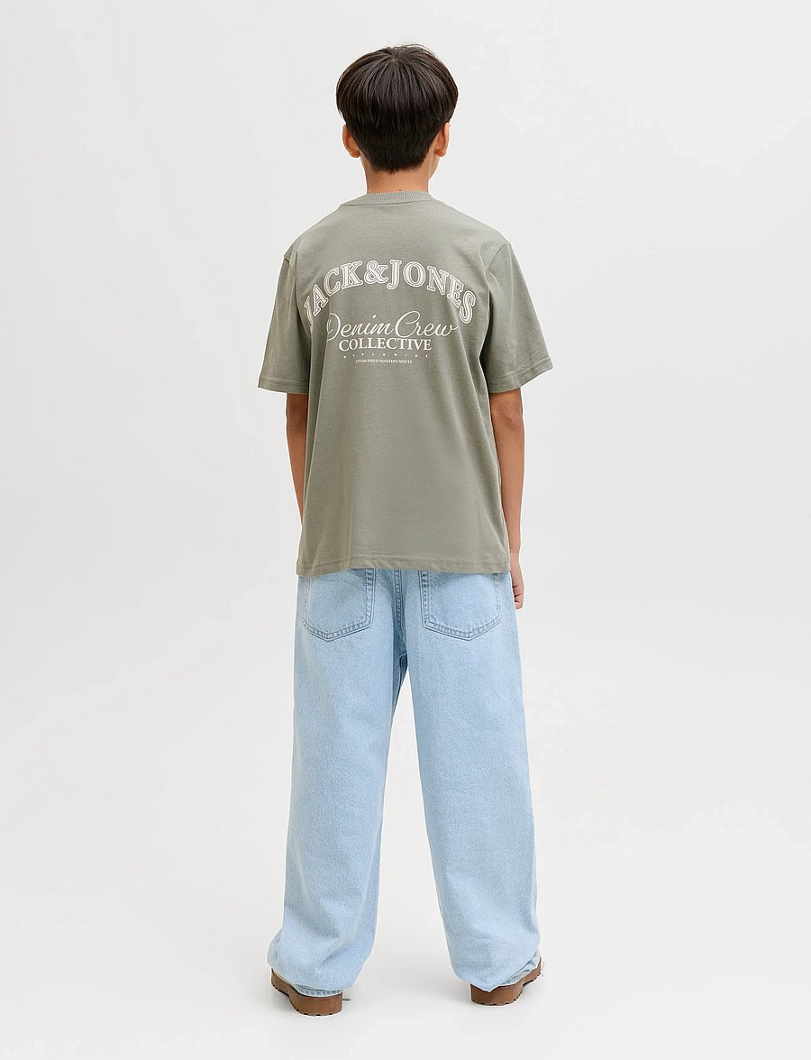Jack & Jones - JJEBRANDES BACKP RELAXED TEE SS SN JNR - korte mouwen - vetiver - 3