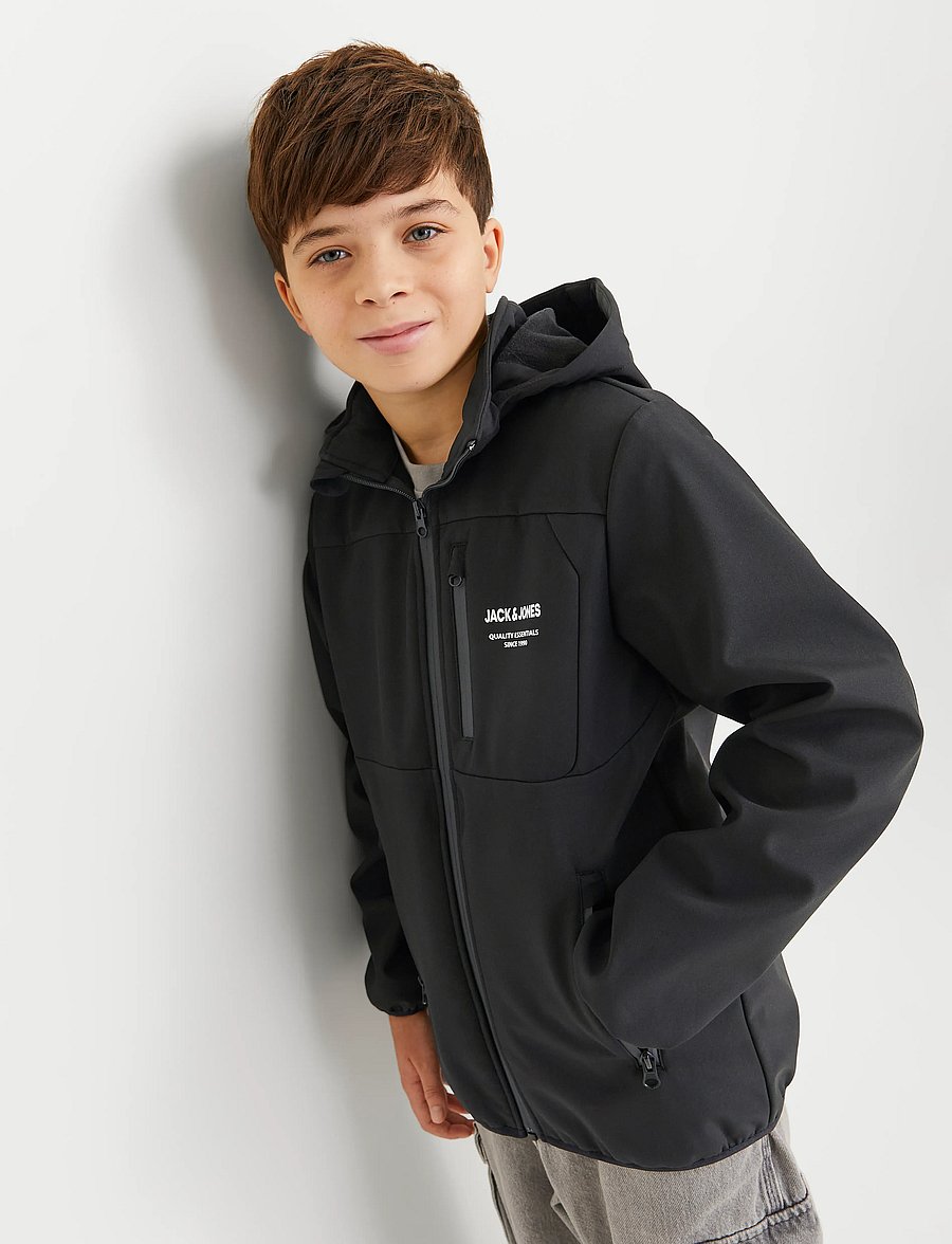 Jack & Jones - JJETHEO SOFTSHELL JACKET NOOS JNR - tepitud joped - black - 3