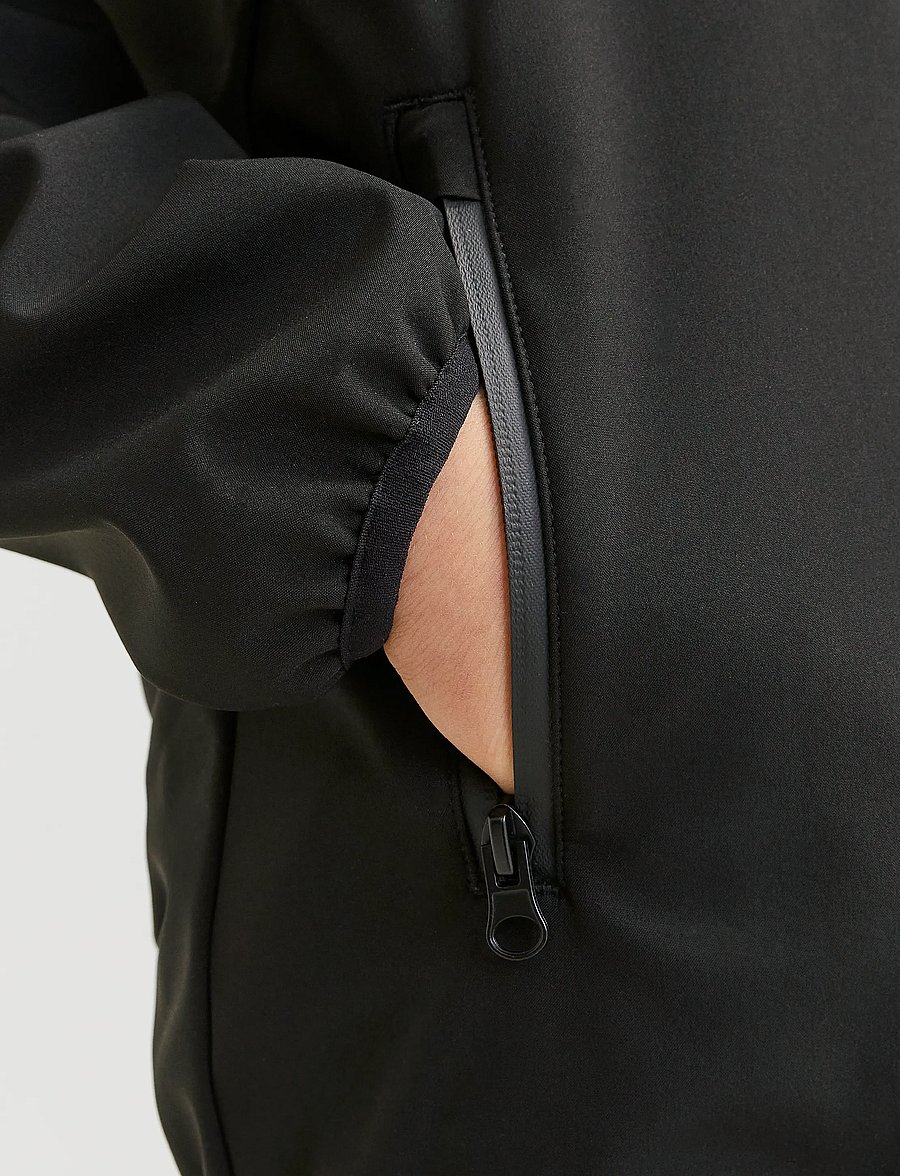 Jack & Jones - JJETHEO SOFTSHELL JACKET NOOS JNR - tepitud joped - black - 4