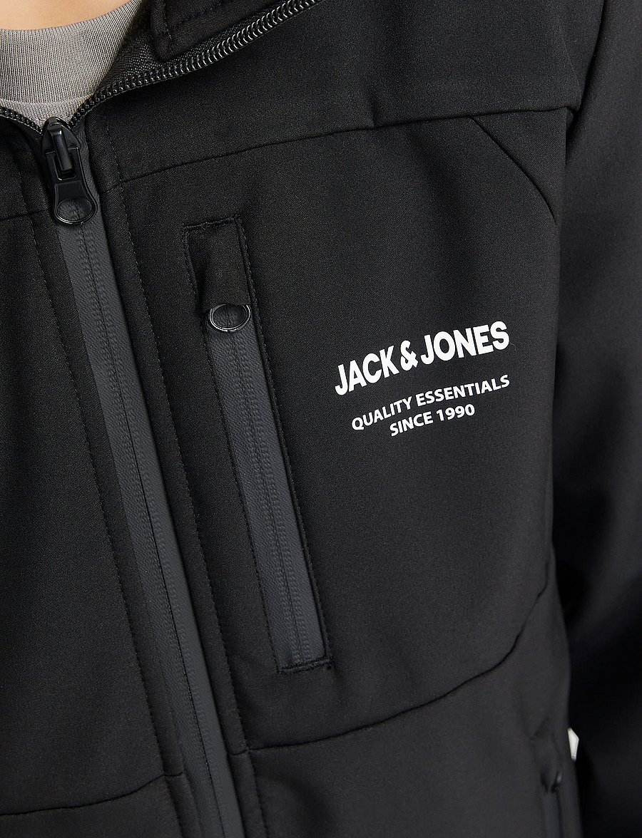 Jack & Jones - JJETHEO SOFTSHELL JACKET NOOS JNR - tepitud joped - black - 5