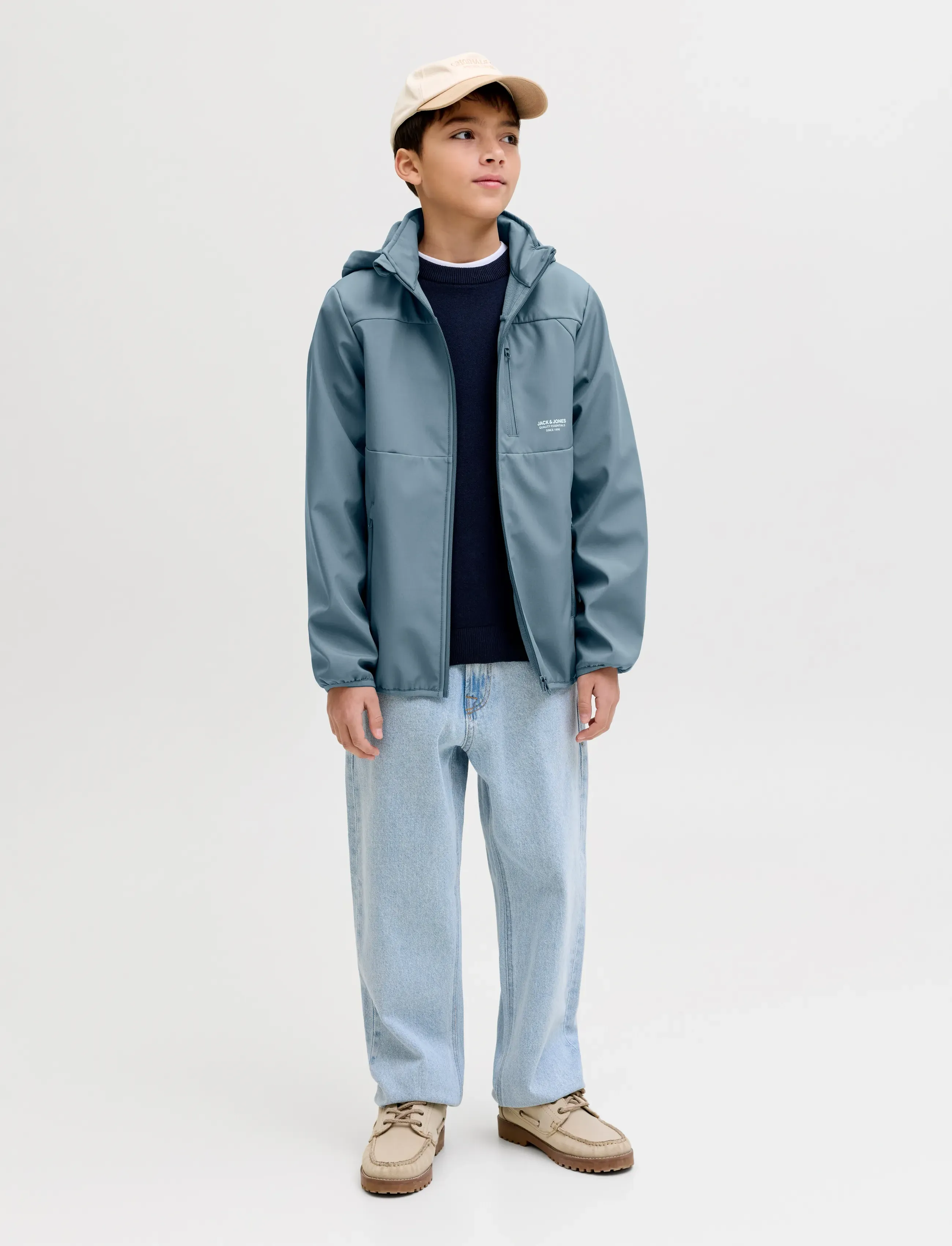Jack & Jones - JJETHEO SOFTSHELL JACKET NOOS JNR - „softshell“ striukės - blue mirage - 4