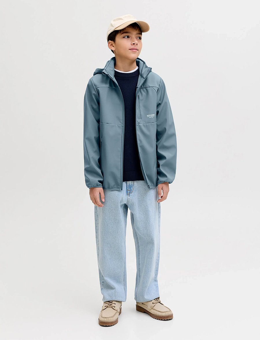 Jack & Jones - JJETHEO SOFTSHELL JACKET NOOS JNR - softshelljackor - blue mirage - 4