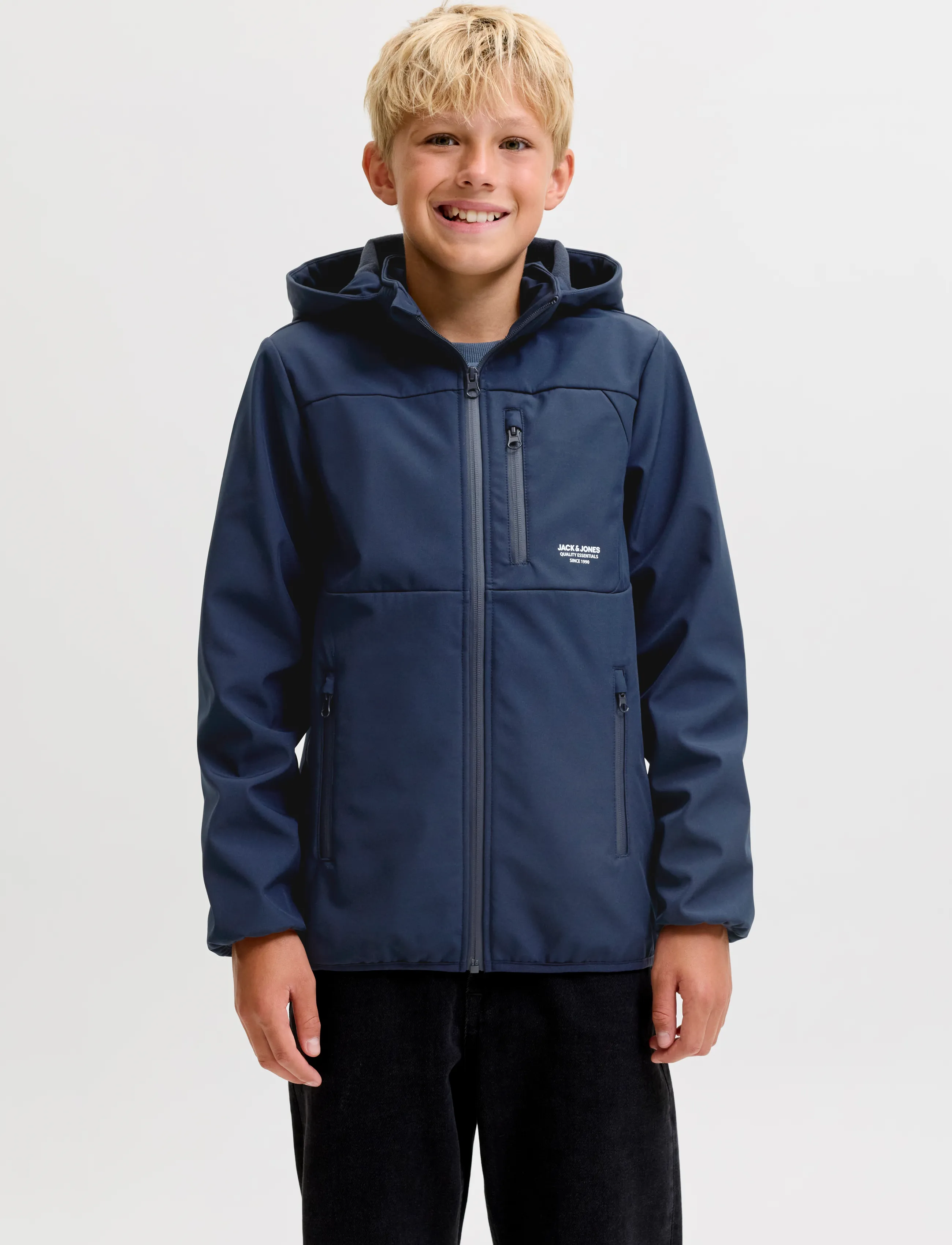 Jack & Jones Jjetheo Softshell Jacket Noos Jnr, 152, Navy, Softshells > Softshell-Jakker, Børn