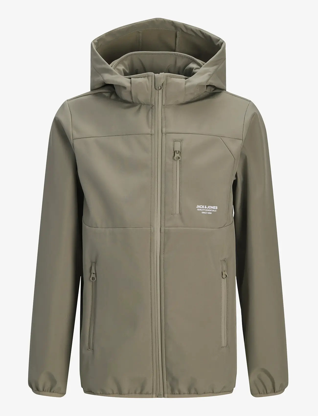 Jack & Jones - JJETHEO SOFTSHELL JACKET NOOS JNR - softshell jackets - vetiver - 1