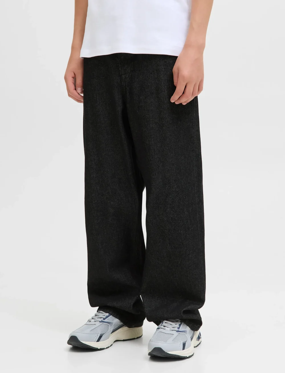 Jack & Jones - JJIALEX JJORIGINAL SQ 737 JNR - loose jeans - black denim - 0