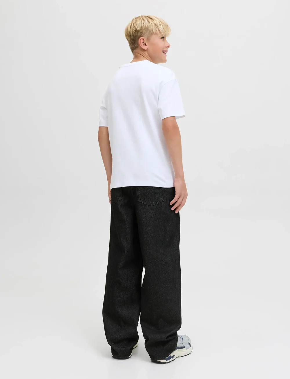 Jack & Jones - JJIALEX JJORIGINAL SQ 737 JNR - loose jeans - black denim - 3