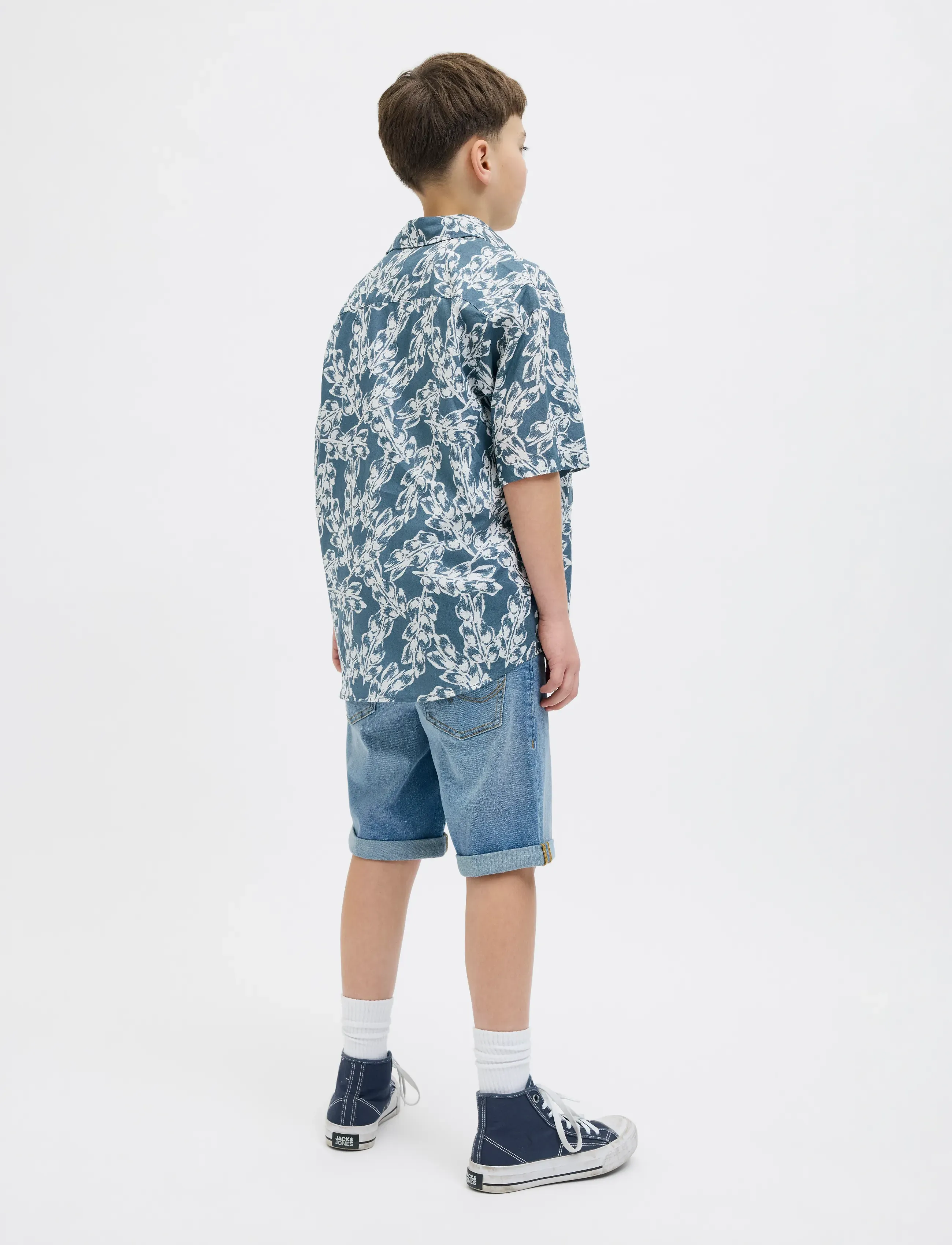 Jack & Jones - JJIRICK JJORIGINAL SHORTS AT 330 JNR - jeansowe szorty - blue denim - 3