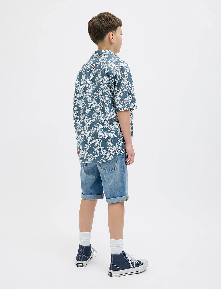 Jack & Jones - JJIRICK JJORIGINAL SHORTS AT 330 JNR - jeansowe szorty - blue denim - 3