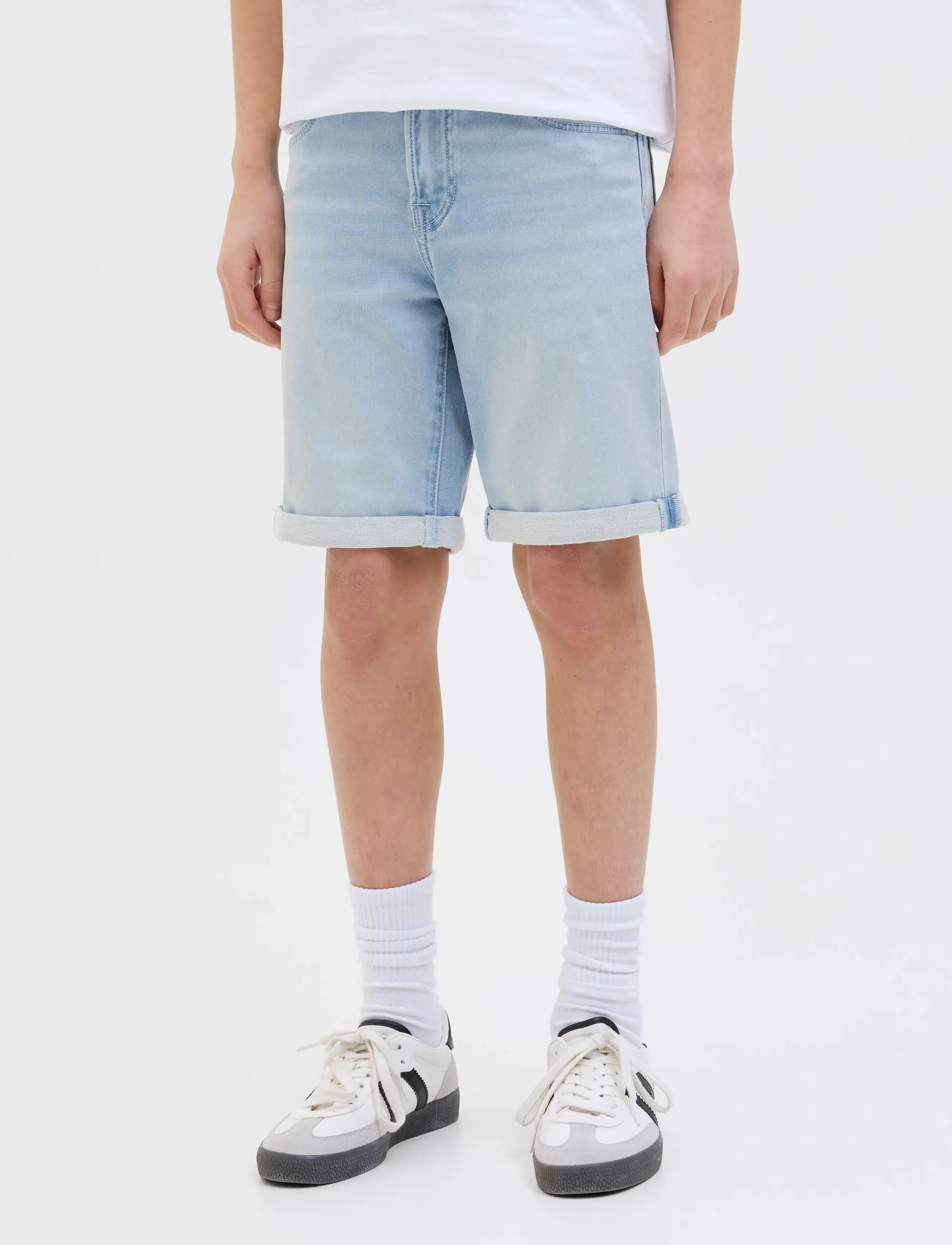 Jack & Jones JJIRICK JJICON SHORTS GE 118 I.K SN JNR - Shorts - BLUE DENIM / blue
