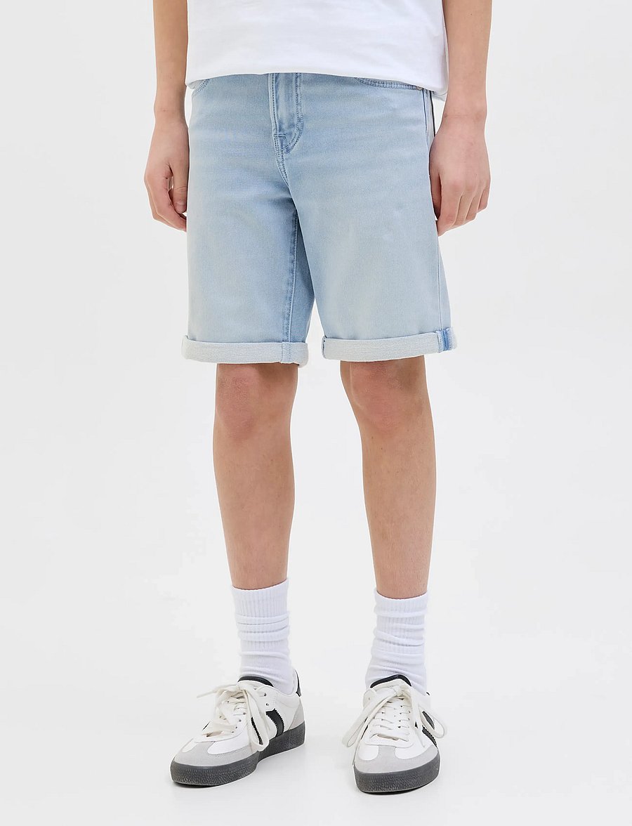 Jack & Jones - JJIRICK JJICON SHORTS GE 118 I.K SN JNR - short en jeans - blue denim - 0