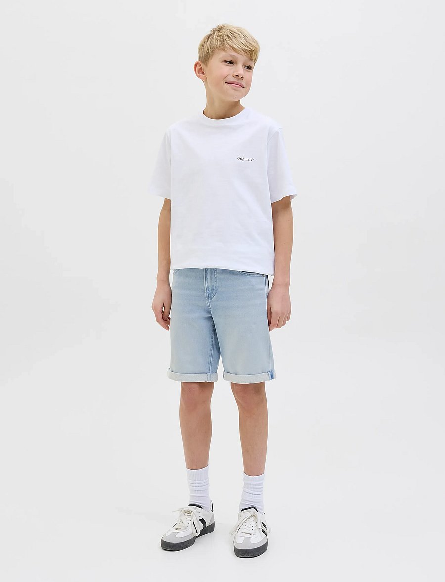 Jack & Jones - JJIRICK JJICON SHORTS GE 118 I.K SN JNR - short en jeans - blue denim - 4