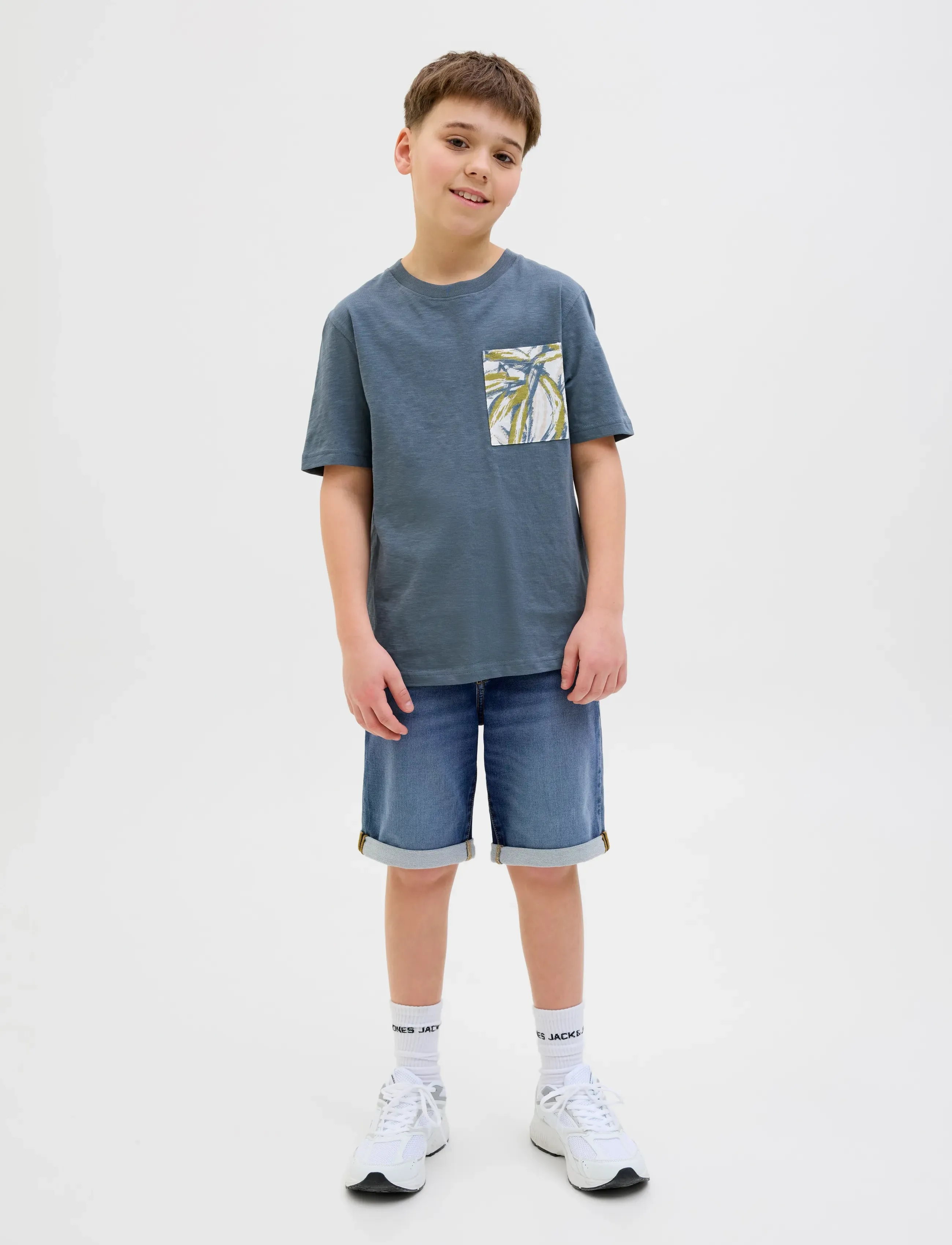 Jack & Jones - JJIRICK JJICON SHORTS GE 132 I.K SN JNR - short en jeans - blue denim - 4