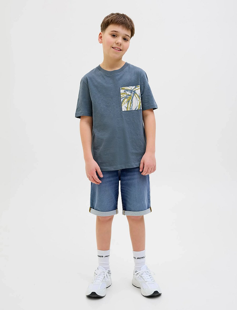Jack & Jones - JJIRICK JJICON SHORTS GE 132 I.K SN JNR - short en jeans - blue denim - 4