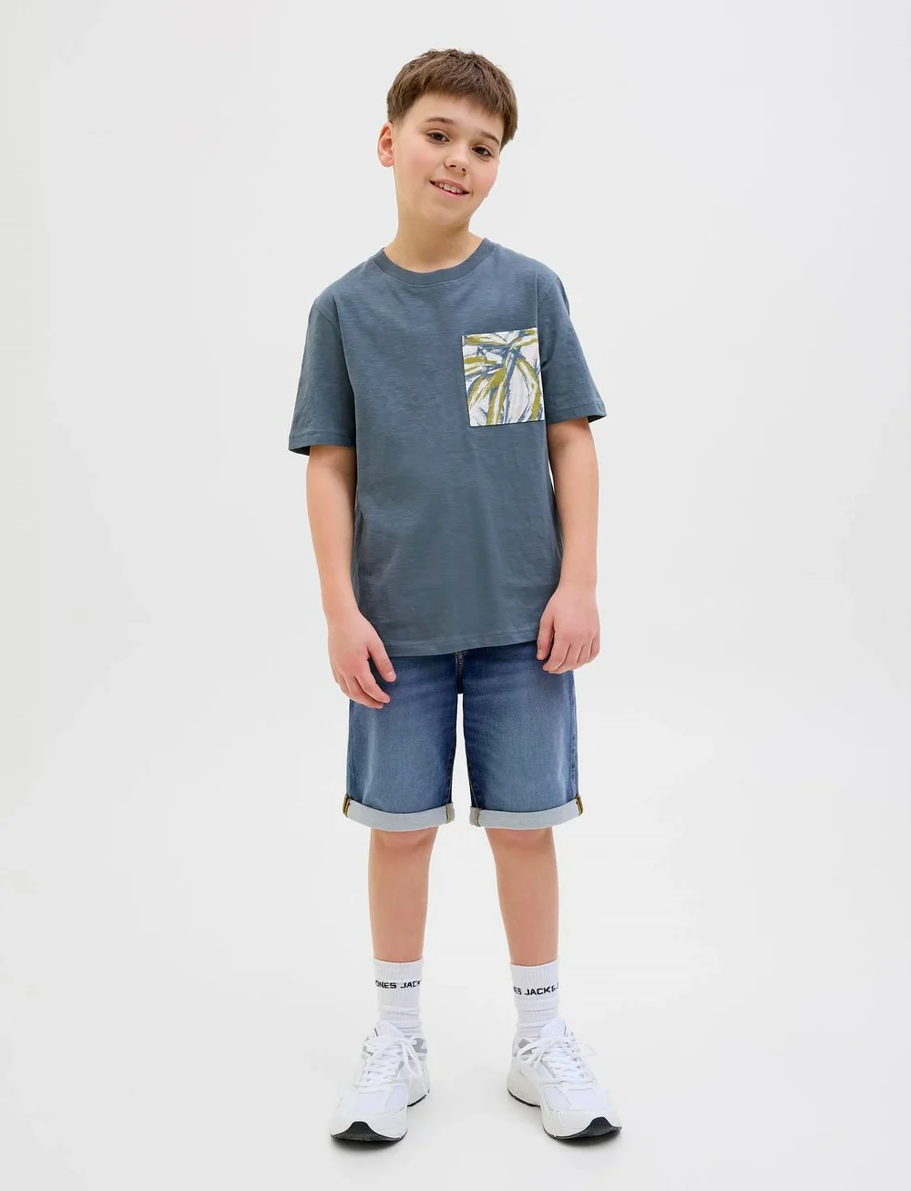 Jack & Jones - JJIRICK JJICON SHORTS GE 132 I.K SN JNR - jeansshorts - blue denim - 5