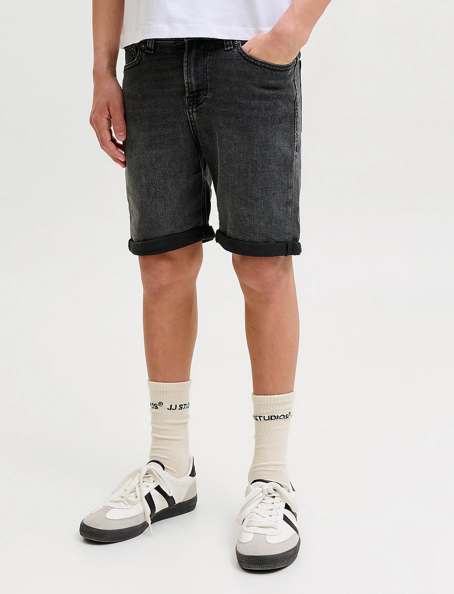 Jack & Jones - JJIRICK JJORIGINAL SHORTS AM 360 SN JNR - short en jeans - black denim - 0