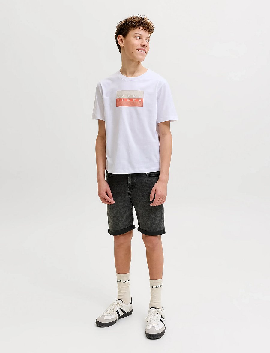 Jack & Jones - JJIRICK JJORIGINAL SHORTS AM 360 SN JNR - short en jeans - black denim - 4