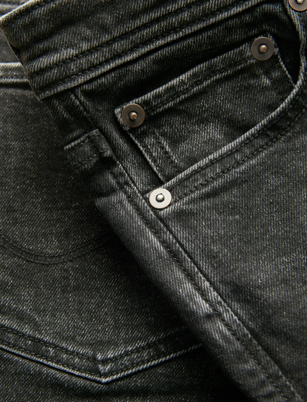 Jack & Jones - JJIRICK JJORIGINAL SHORTS AM 360 SN JNR - jeansshorts - black denim - 5