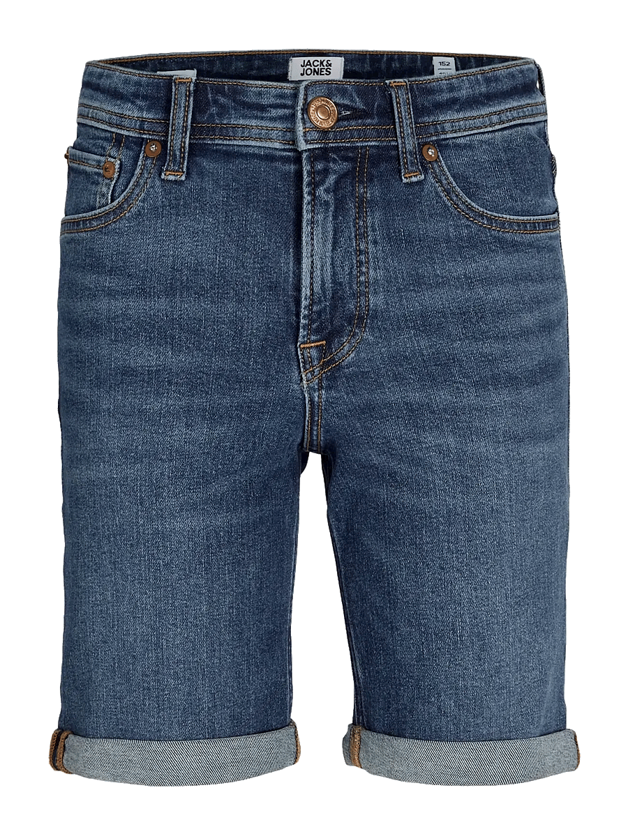 Jack & Jones - JJIRICK JJORIGINAL SHORTS AM 360 SN JNR - short en jeans - dark blue denim - 1
