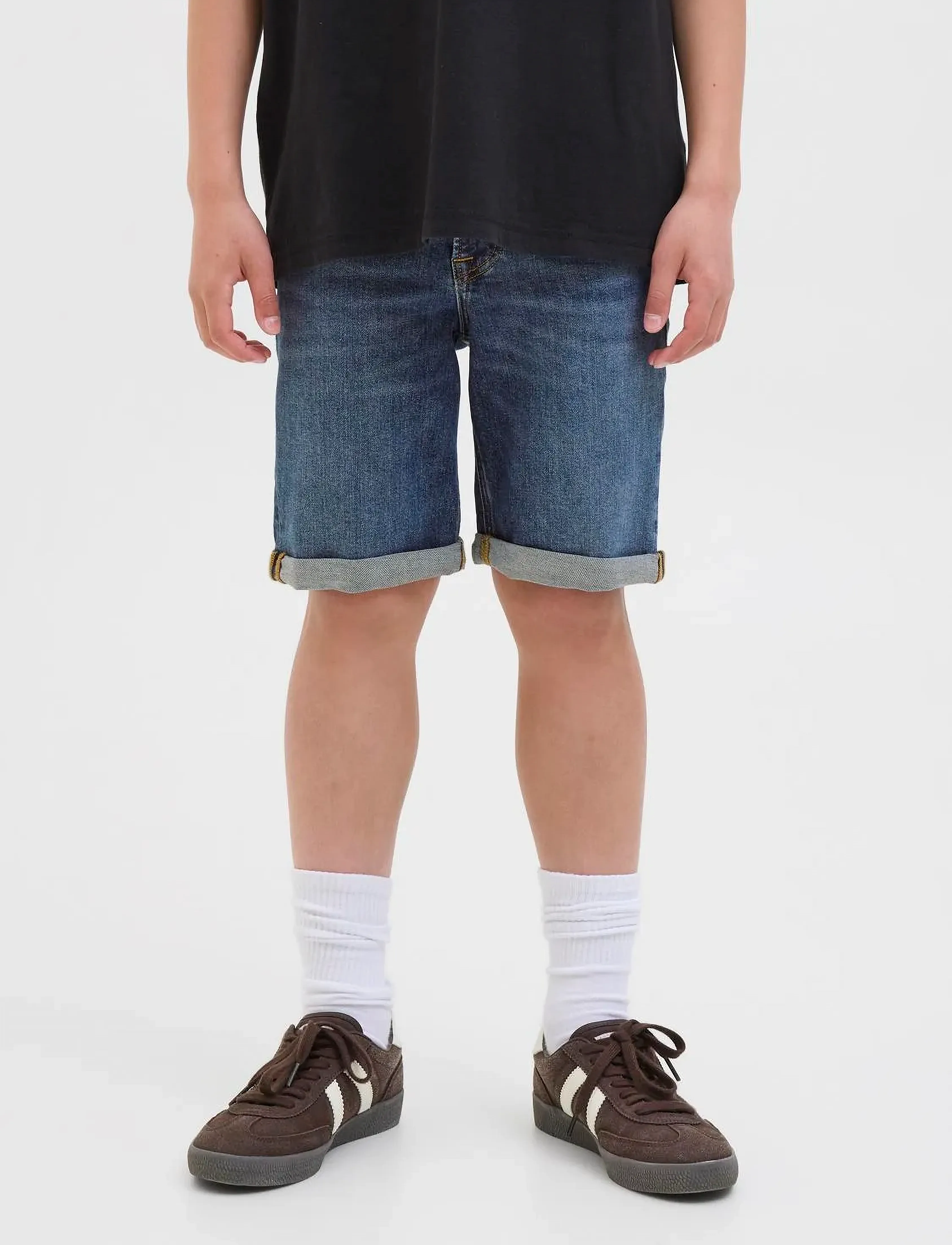 Jack & Jones JJIRICK JJORIGINAL SHORTS AM 360 SN JNR - Underdele - DARK BLUE DENIM / blue