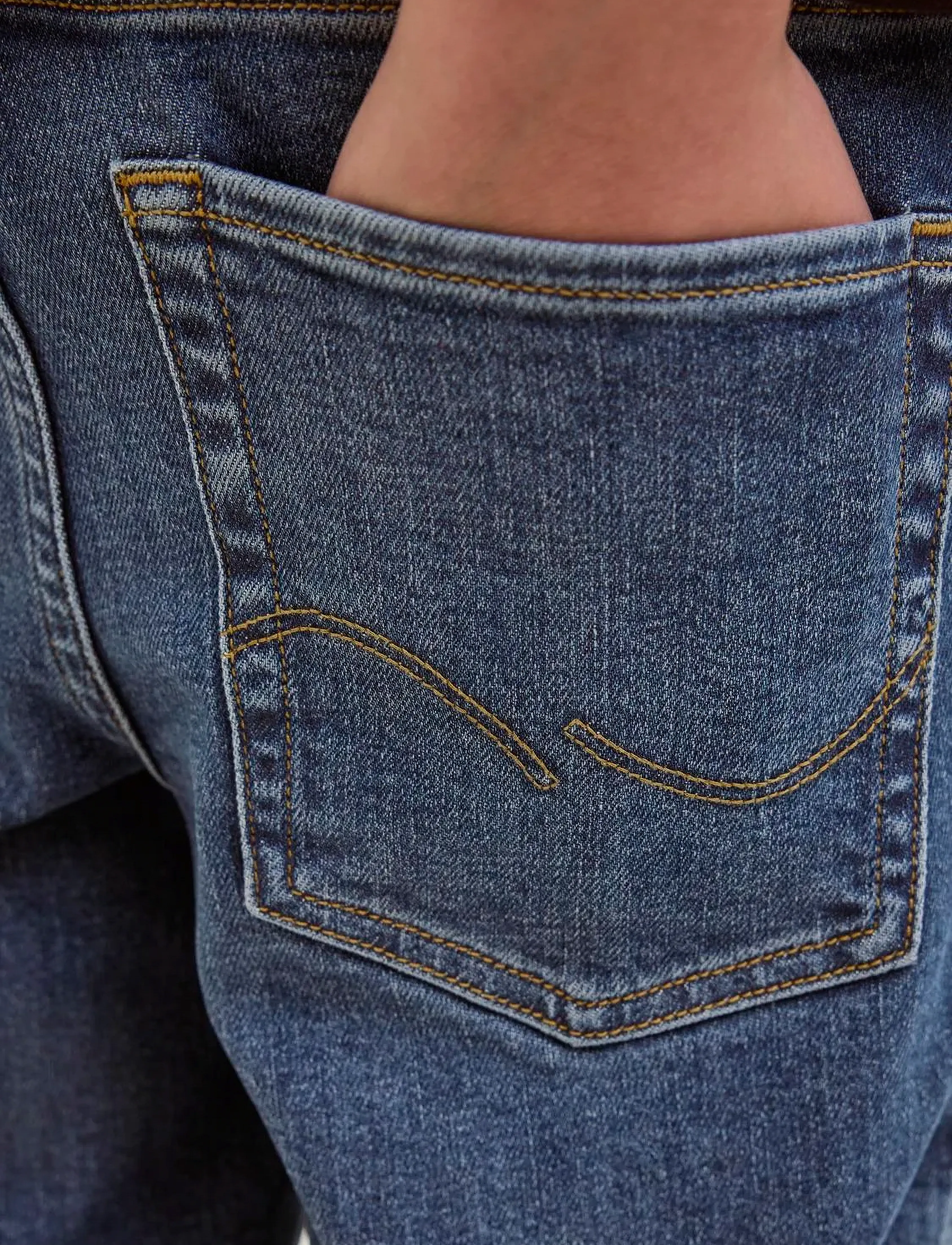Jack & Jones - JJIRICK JJORIGINAL SHORTS AM 360 SN JNR - denimshorts - dark blue denim - 3