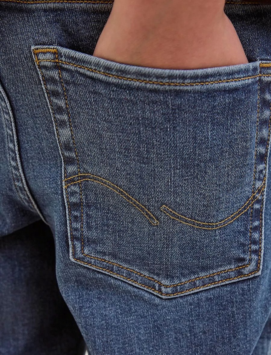 Jack & Jones - JJIRICK JJORIGINAL SHORTS AM 360 SN JNR - short en jeans - dark blue denim - 3