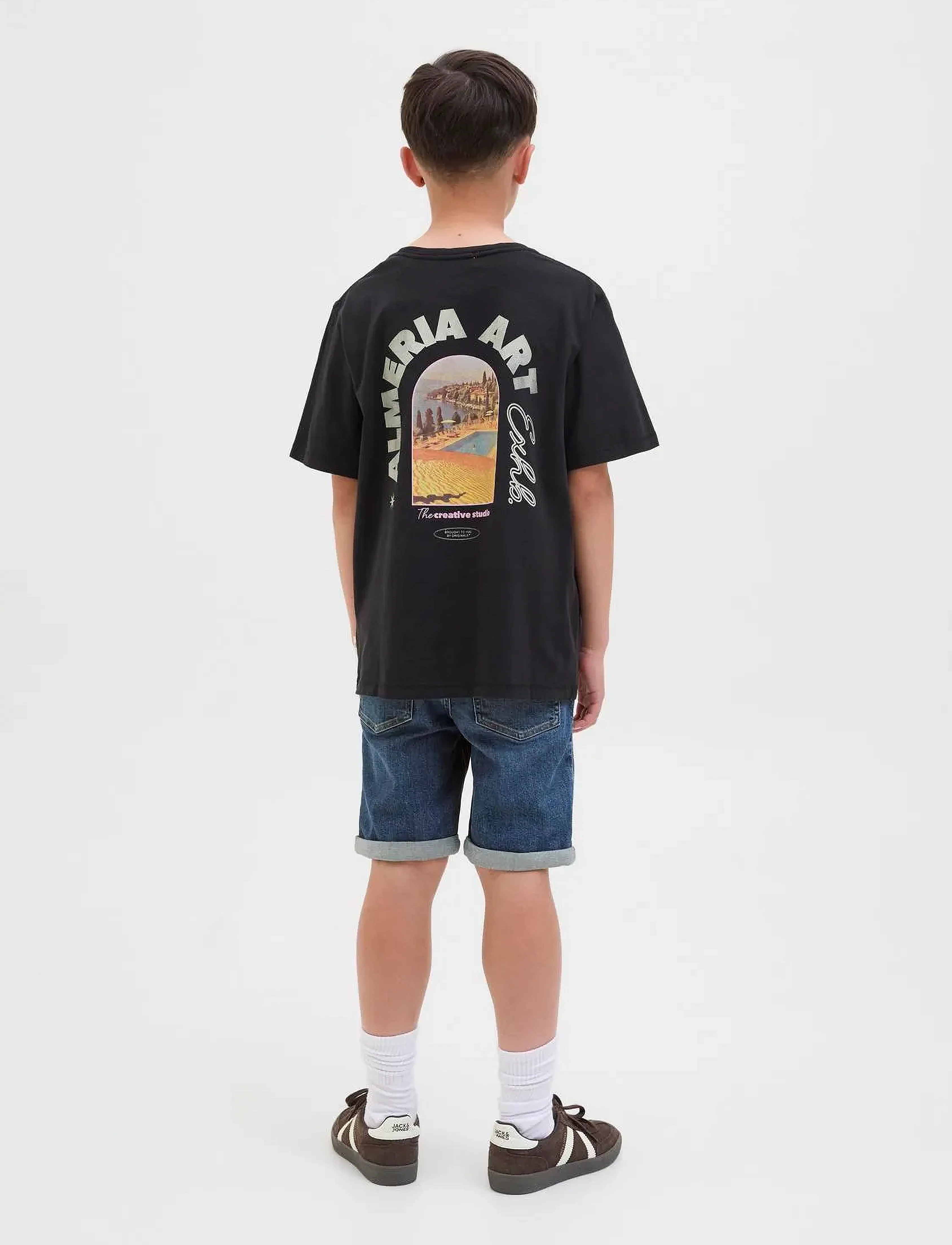 Jack & Jones - JJIRICK JJORIGINAL SHORTS AM 360 SN JNR - denimshorts - dark blue denim - 5