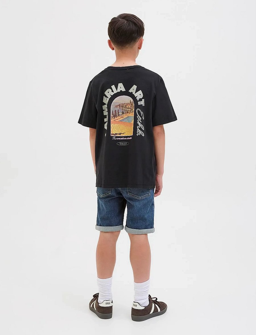 Jack & Jones - JJIRICK JJORIGINAL SHORTS AM 360 SN JNR - short en jeans - dark blue denim - 5