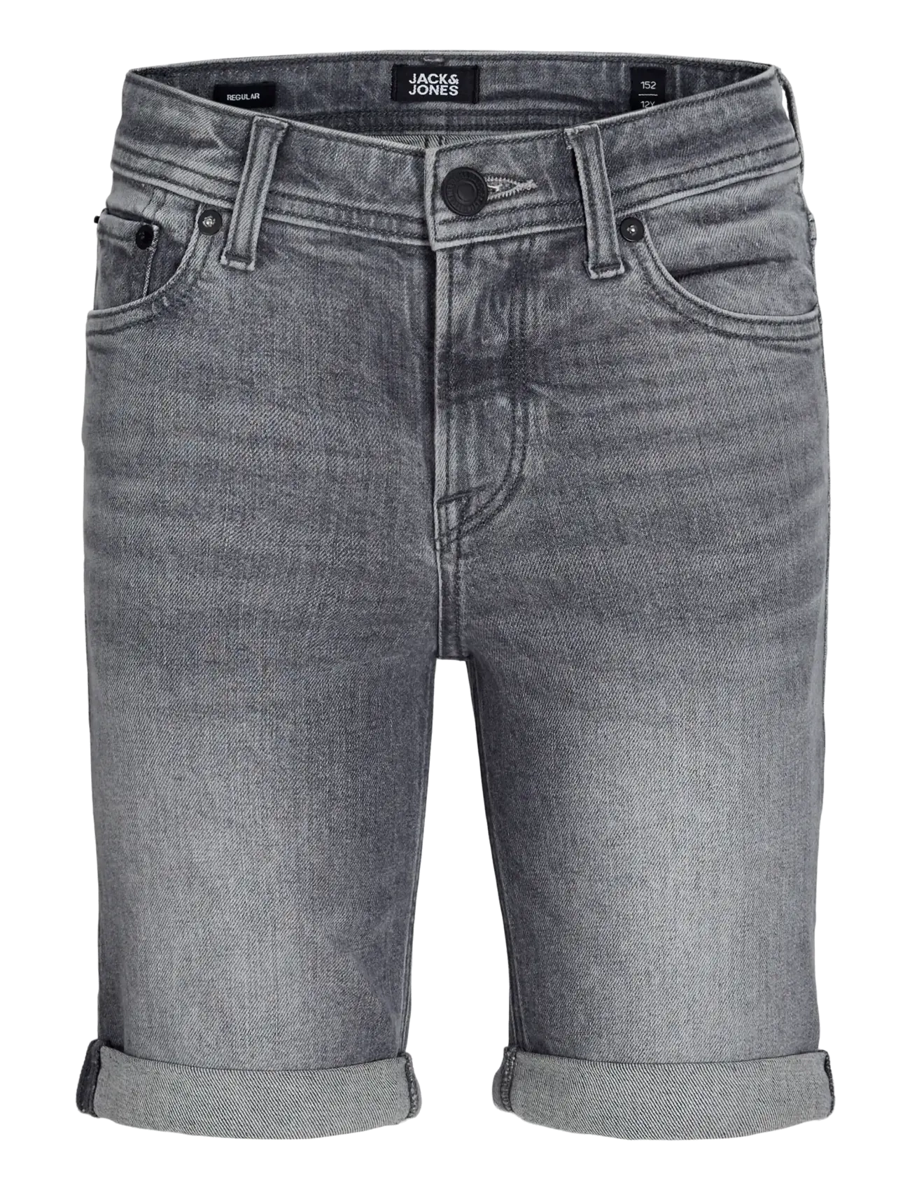 Jack & Jones - JJIRICK JJORIGINAL SHORTS AM 360 SN JNR - jeansshorts - grey denim - 1
