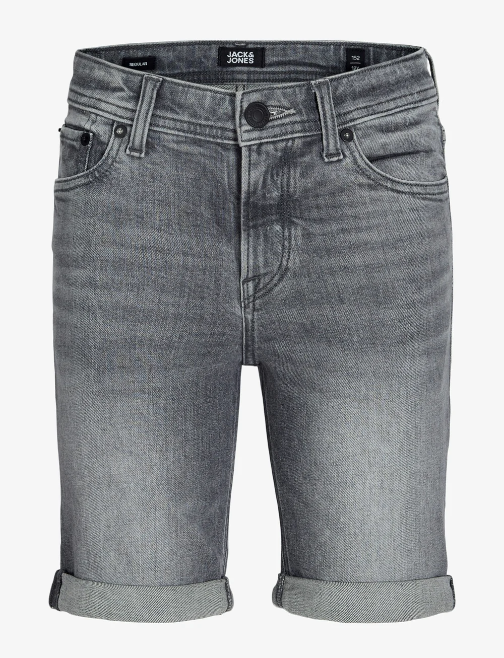 Jack & Jones - JJIRICK JJORIGINAL SHORTS AM 360 SN JNR - jeansshorts - grey denim - 1