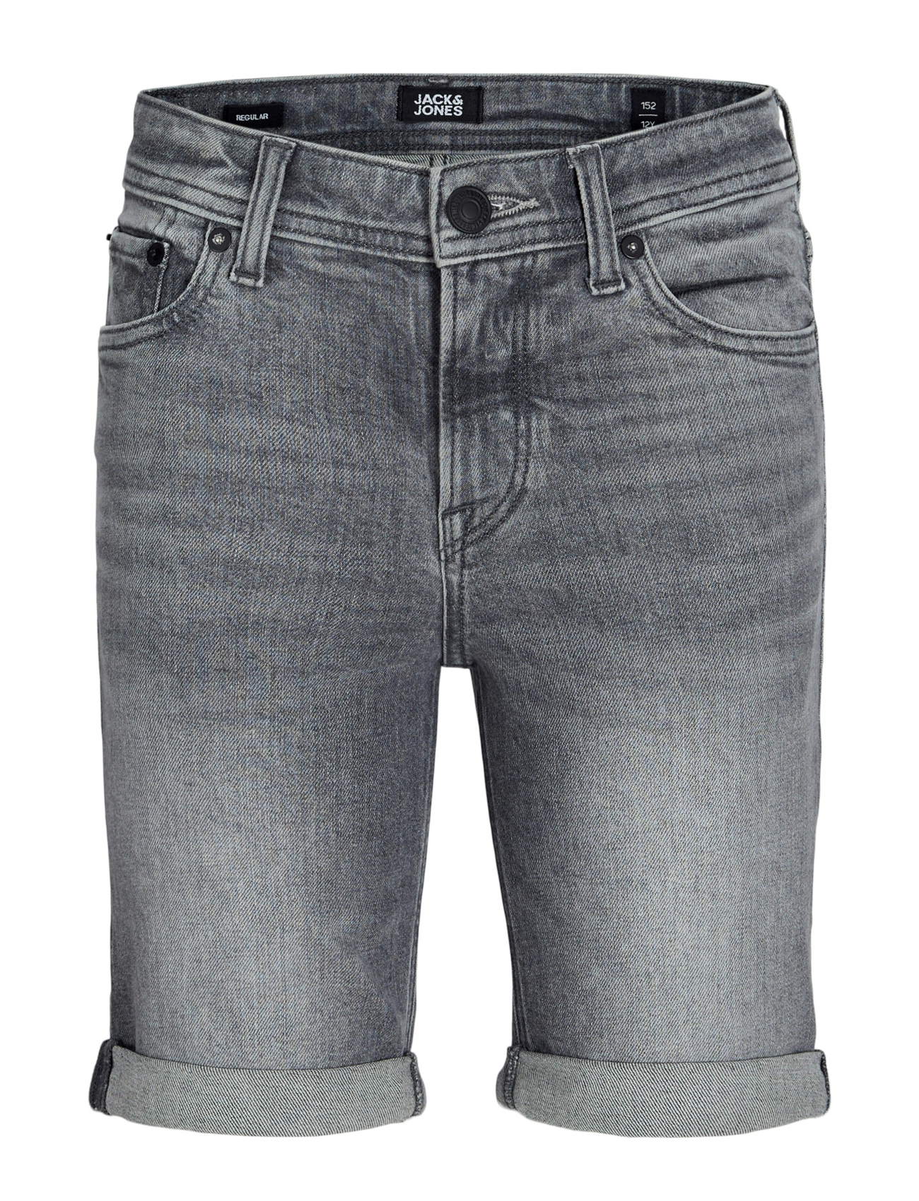 Jack & Jones JJIRICK JJORIGINAL SHORTS AM 360 SN JNR - Džinsa šorti - GREY DENIM / grey