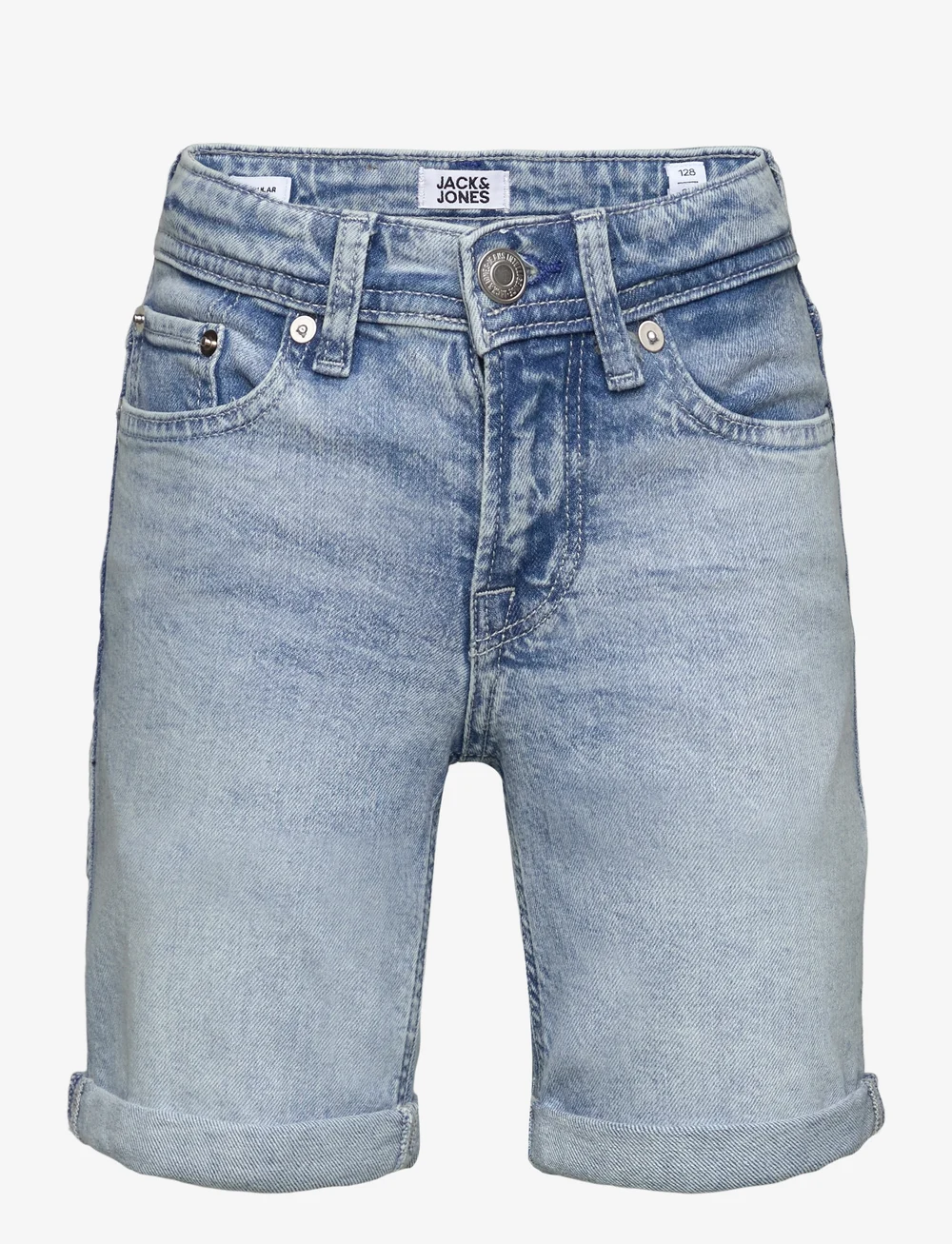 Jack & Jones - JJIRICK JJORIGINAL SHORTS AM 360 SN JNR - jeansshorts - light blue denim - 1