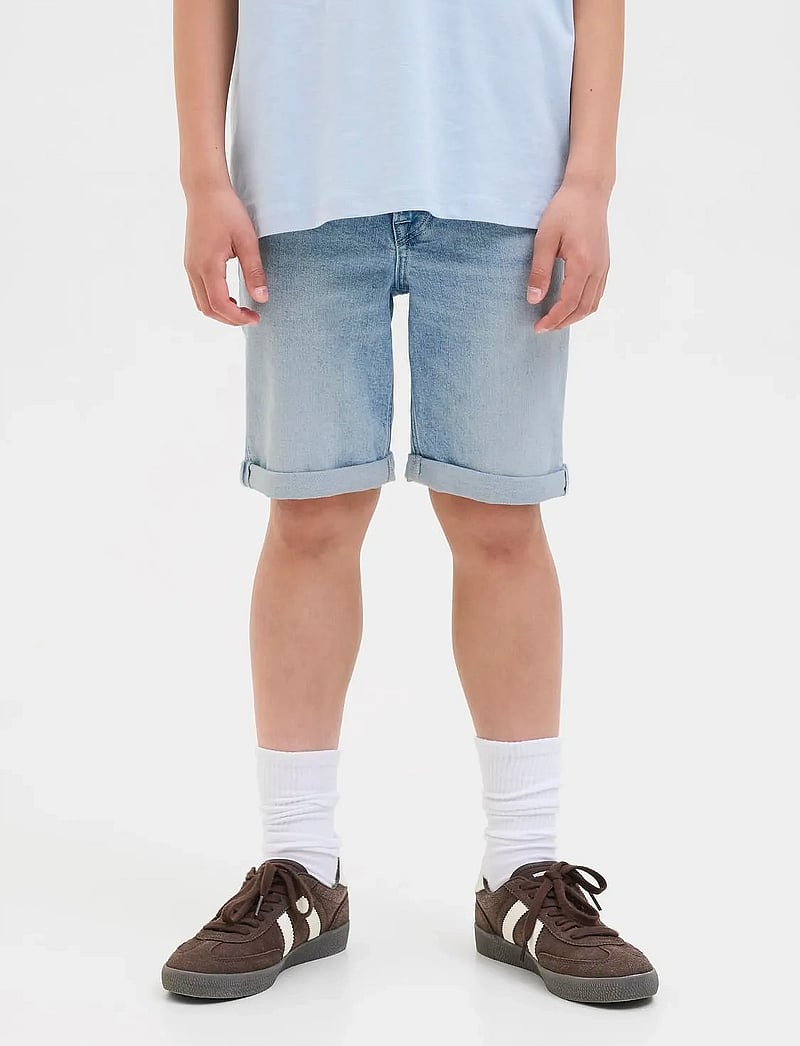 Jack & Jones - JJIRICK JJORIGINAL SHORTS AM 360 SN JNR - lühikesed teksapüksid - light blue denim - 0