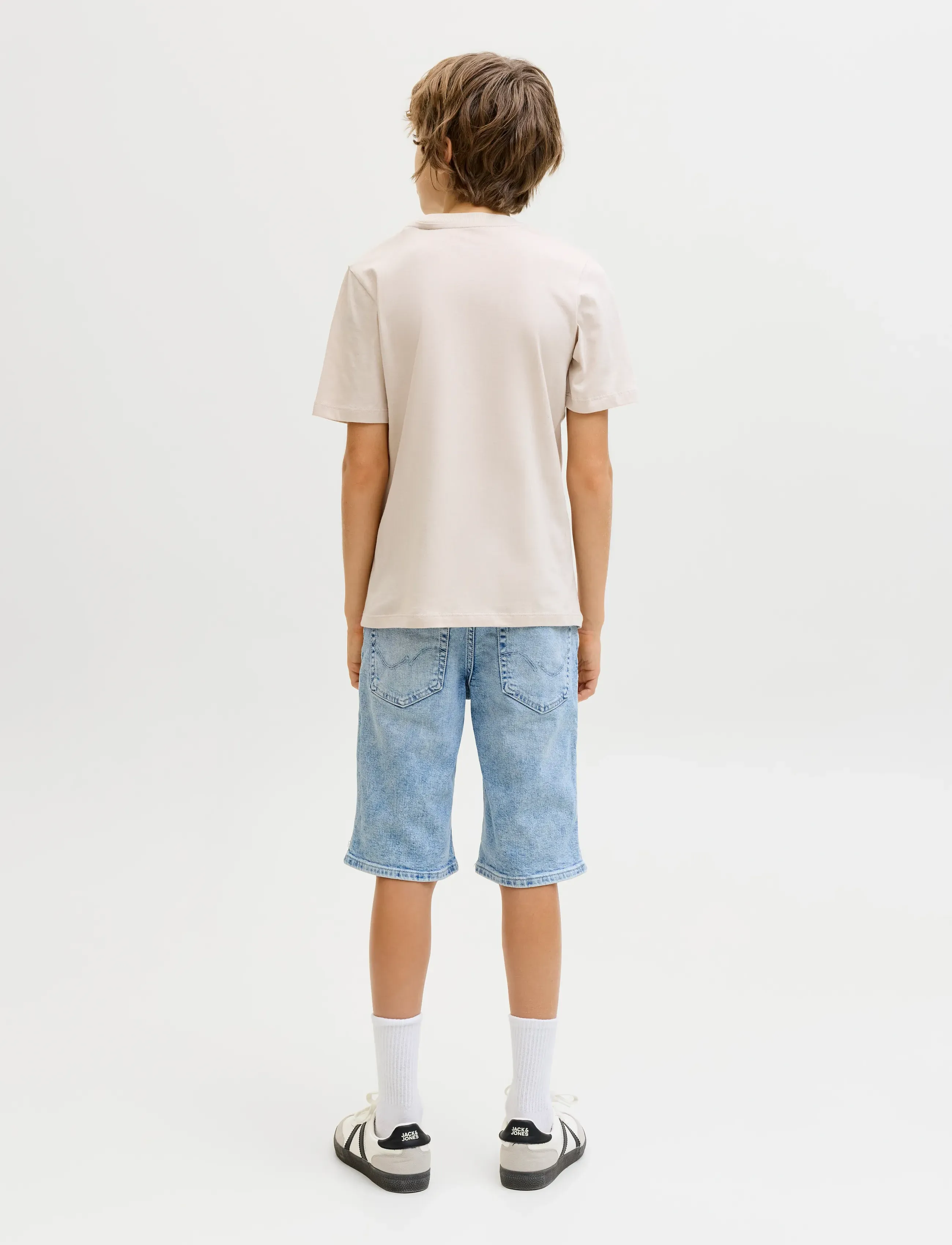 Jack & Jones - JJIRICK JJORIGINAL SHORTS AM 360 SN JNR - denimshorts - light blue denim - 3