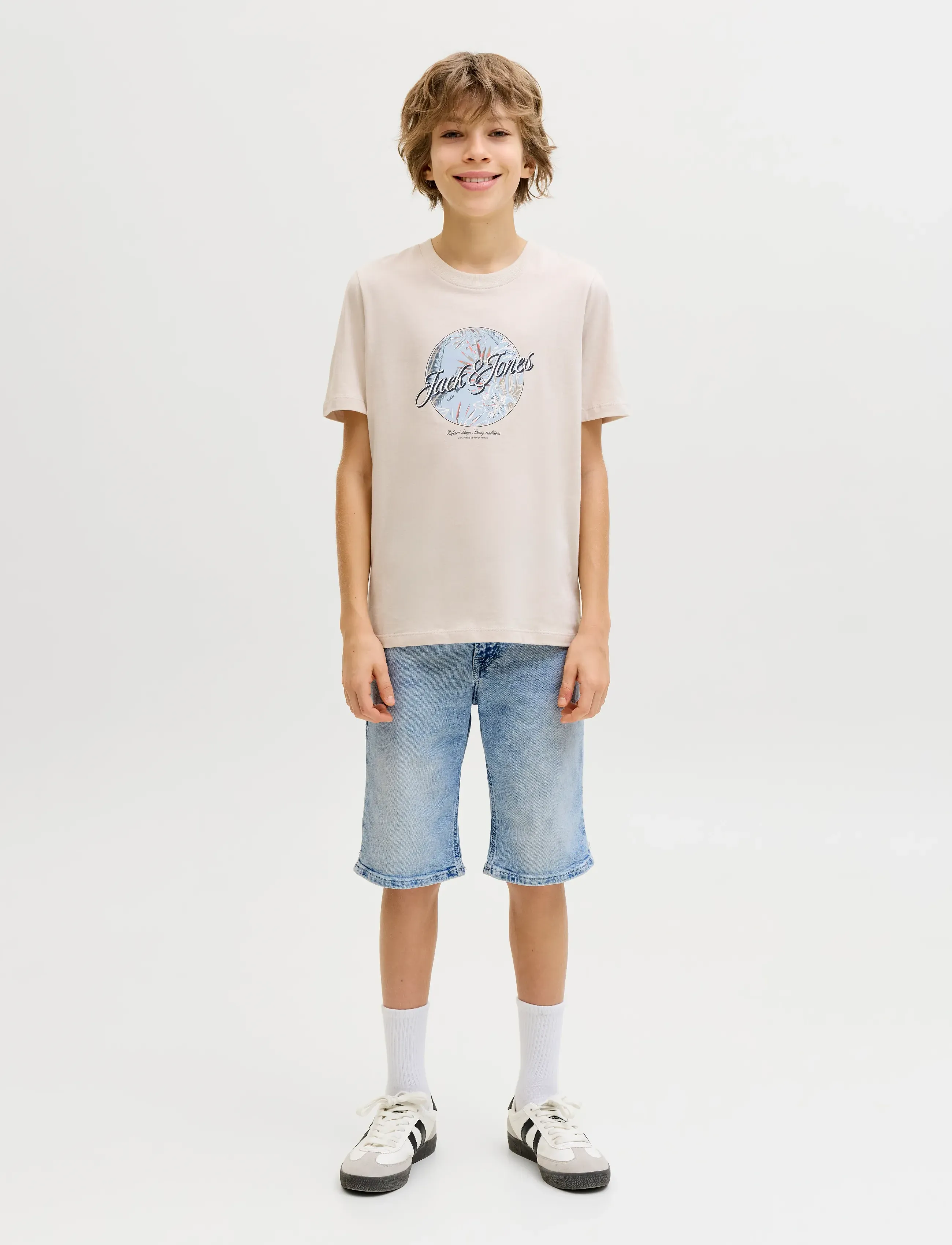 Jack & Jones - JJIRICK JJORIGINAL SHORTS AM 360 SN JNR - denimshorts - light blue denim - 4