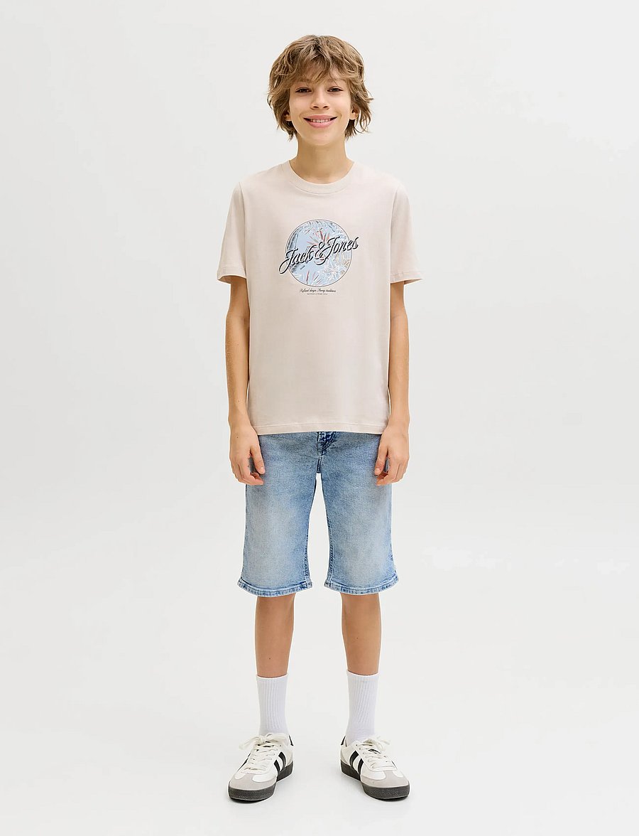 Jack & Jones - JJIRICK JJORIGINAL SHORTS AM 360 SN JNR - short en jeans - light blue denim - 4