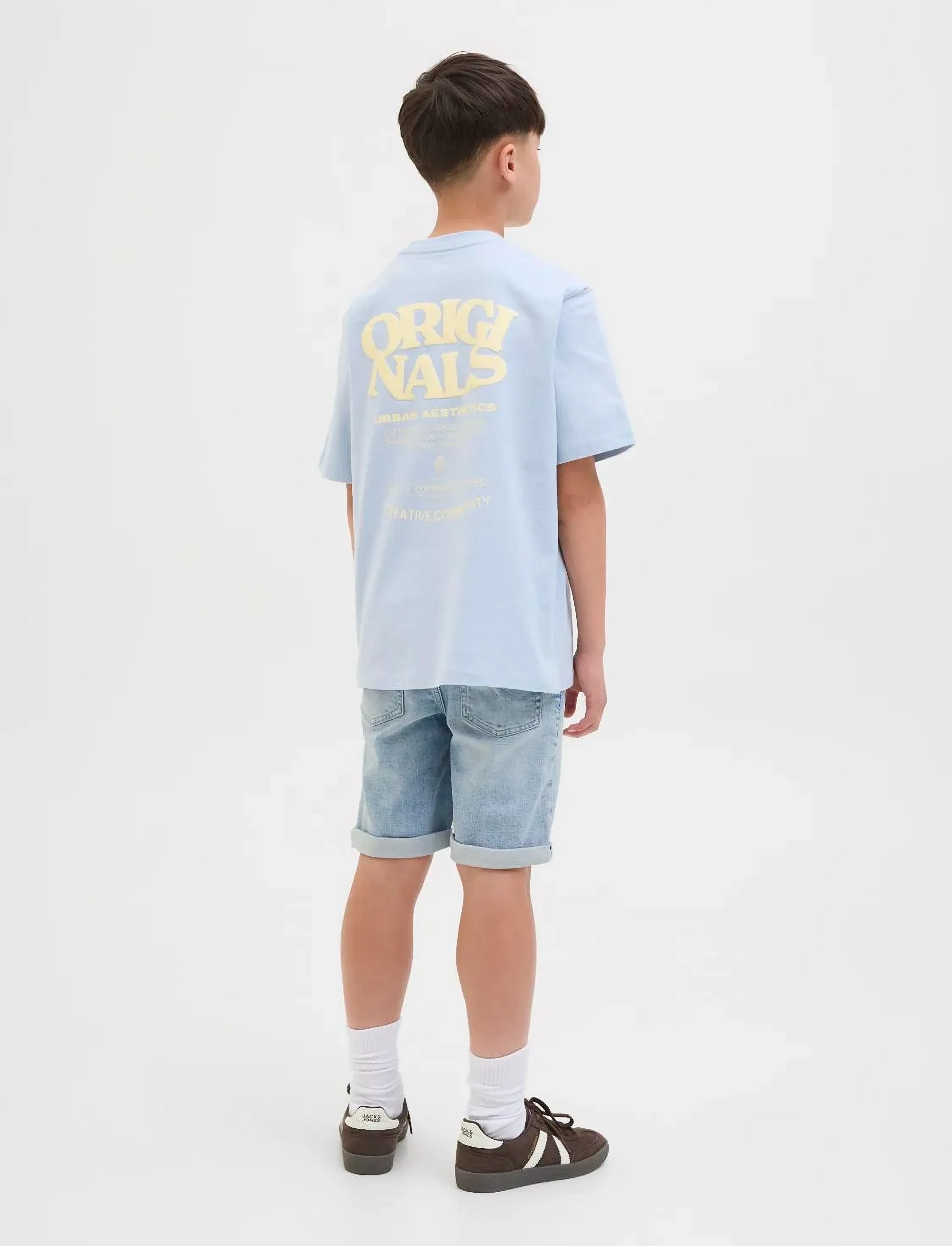Jack & Jones - JJIRICK JJORIGINAL SHORTS AM 360 SN JNR - denimshorts - light blue denim - 5