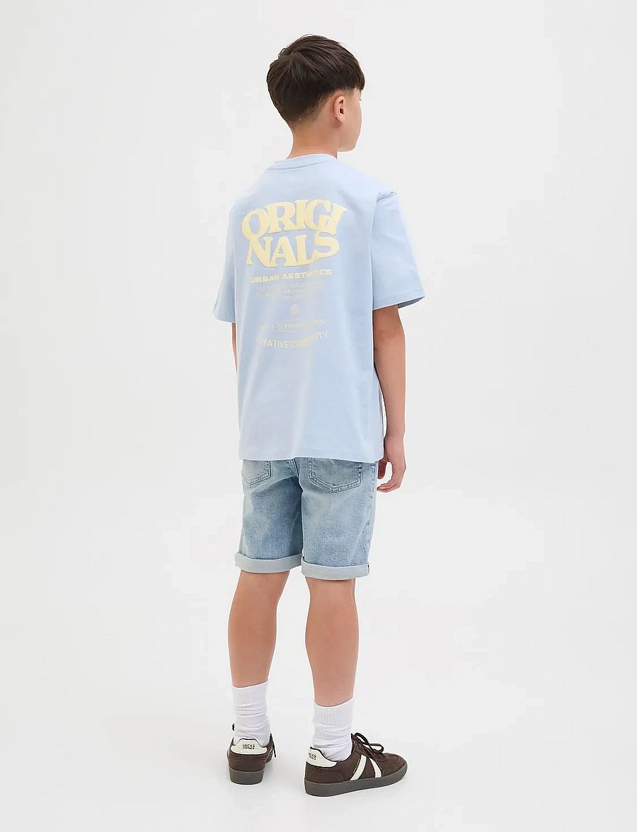 Jack & Jones - JJIRICK JJORIGINAL SHORTS AM 360 SN JNR - short en jeans - light blue denim - 5