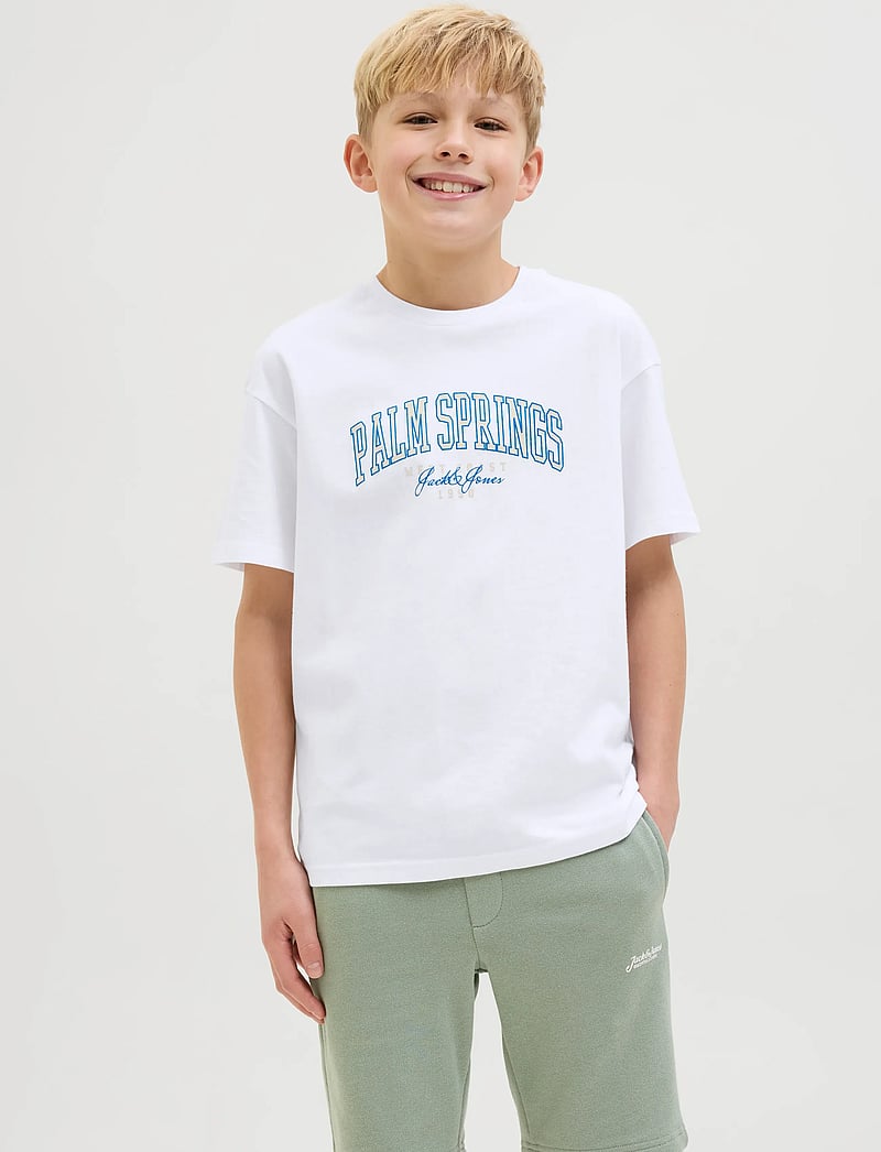 Jack & Jones - JJDETROIT TEE SS CREW NECK JNR - white - 0