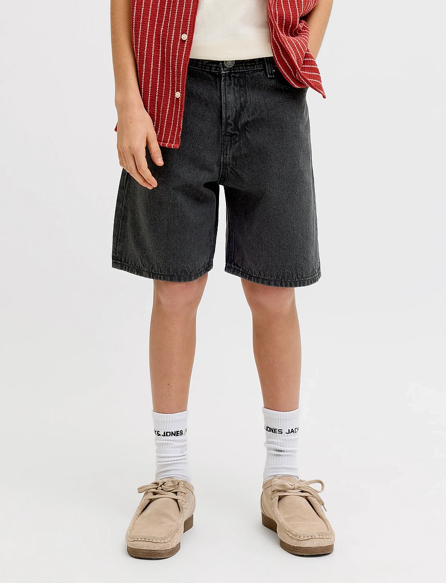Jack & Jones - JJITONY JJORIGINAL SHORTS AKM 823 JNR - short en jeans - black denim - 0