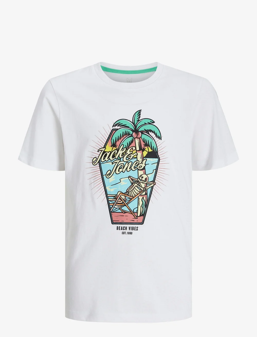 Jack & Jones - JJELIJAH TEE SS CREW NECK JNR - kurzärmelige - white - 0