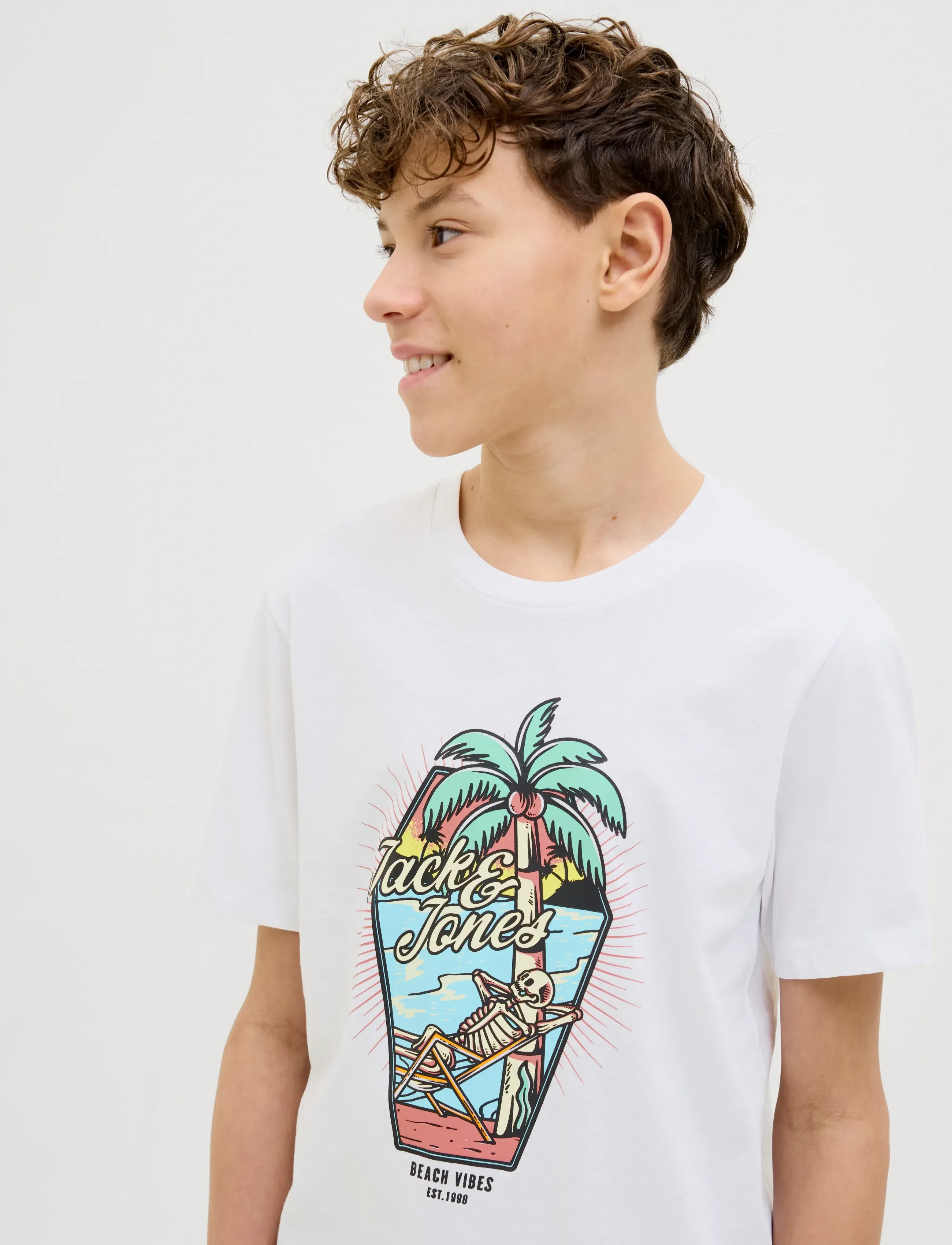 Jack & Jones - JJELIJAH TEE SS CREW NECK JNR - white - 5