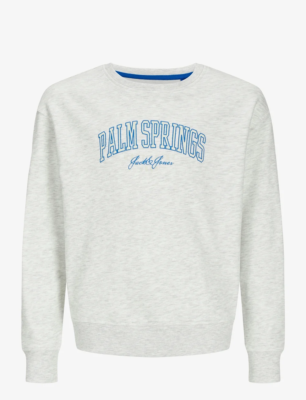 Jack & Jones - JJDETROIT SWEAT CREW NECK JNR - sweatshirts - white melange - 0