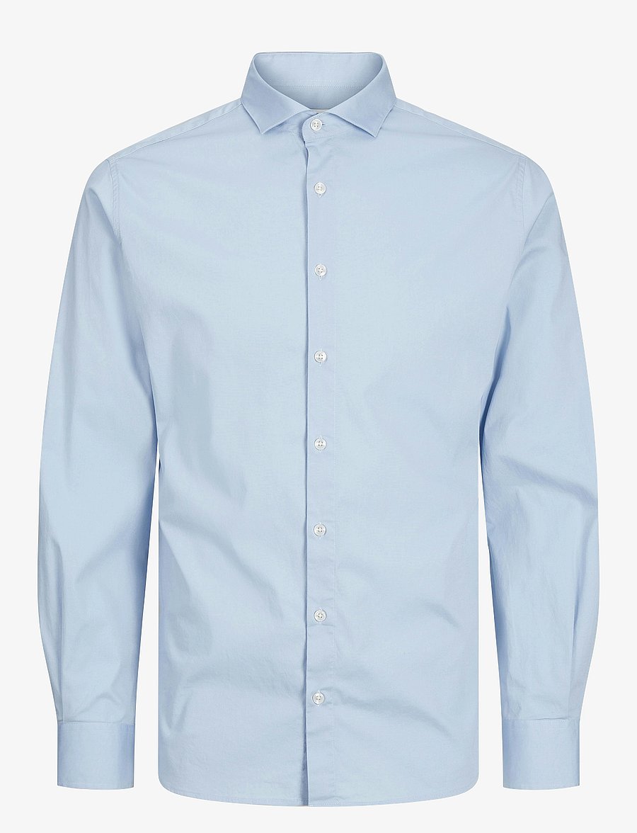 Jack & Jones - JJEAXEL STRETCH SHIRT LS NOOS JNR - langärmlige hemden - cashmere blue - 1