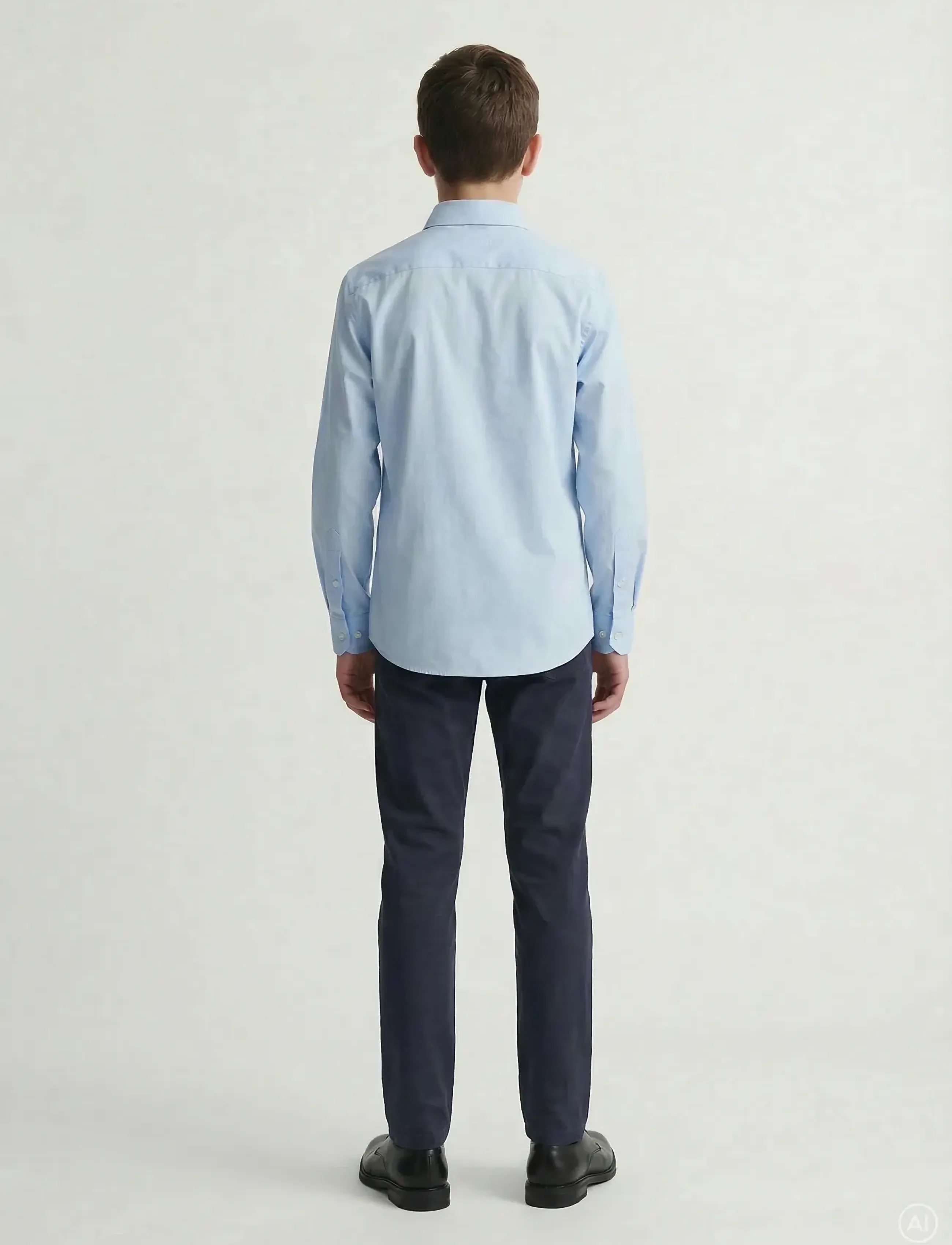 Jack & Jones - JJEAXEL STRETCH SHIRT LS NOOS JNR - langærmede skjorter - cashmere blue - 2