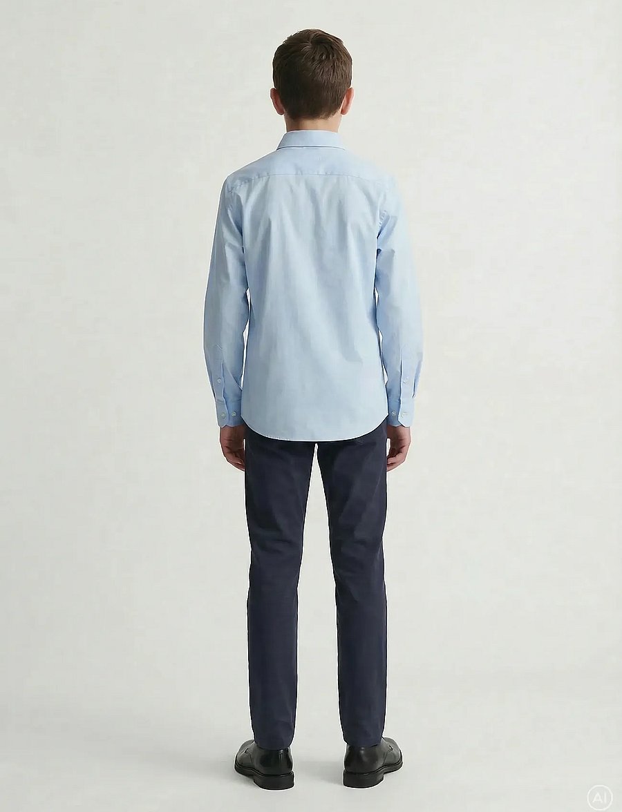 Jack & Jones - JJEAXEL STRETCH SHIRT LS NOOS JNR - langärmlige hemden - cashmere blue - 2