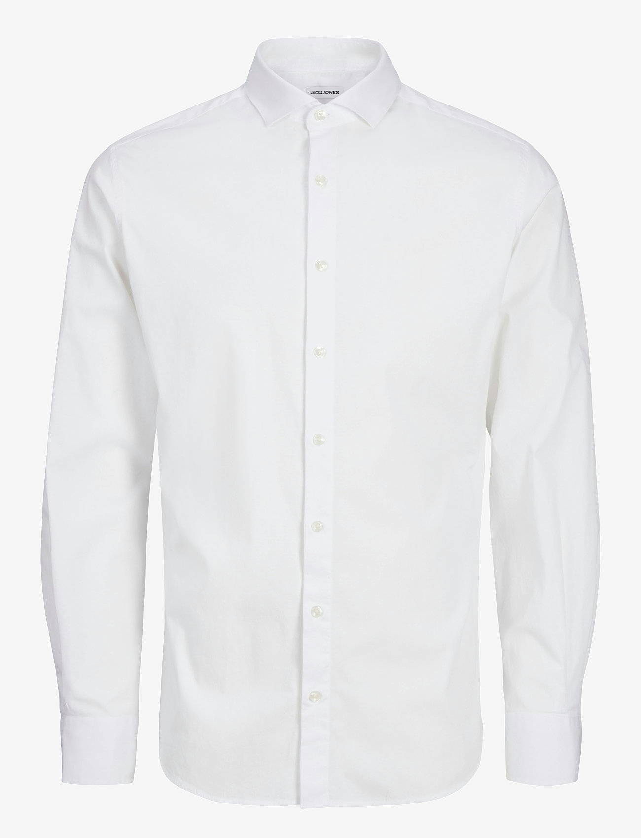 Jack & Jones - JJEAXEL STRETCH SHIRT LS NOOS JNR - long-sleeved shirts - white - 1