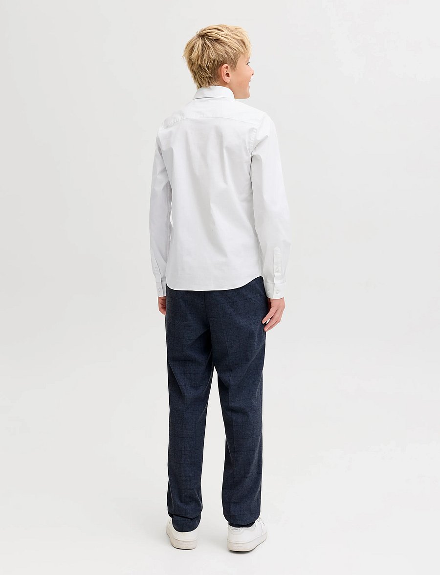 Jack & Jones - JJEAXEL STRETCH SHIRT LS NOOS JNR - langärmlige hemden - white - 2